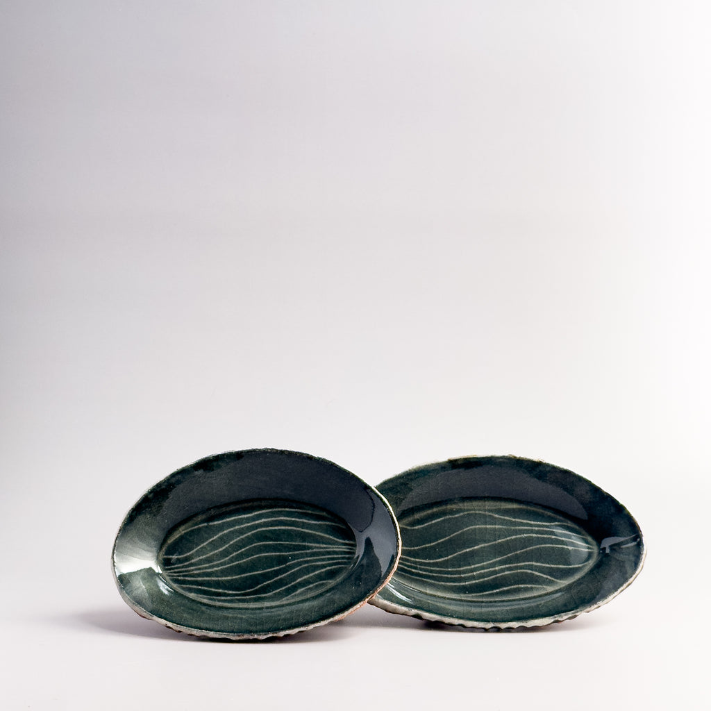 Textured Stoneware Trinket Dish