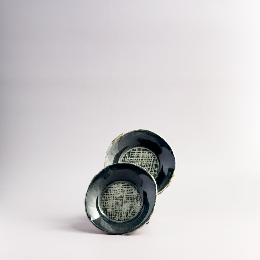 Textured Stoneware Trinket Dish