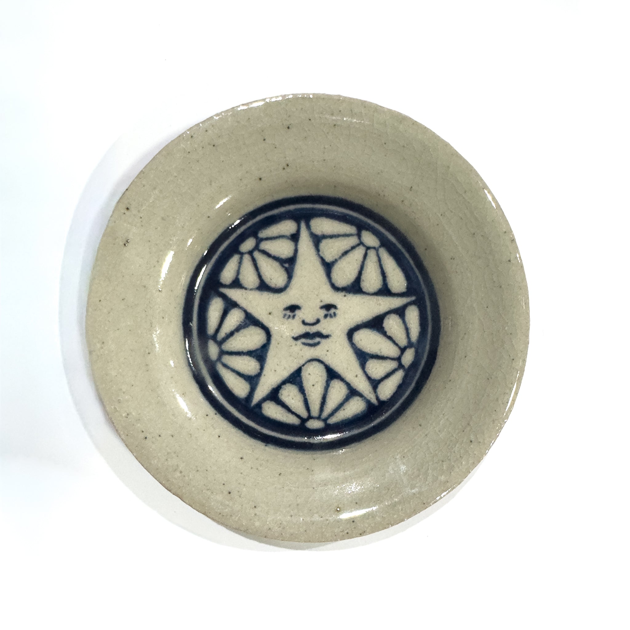 Celestial Motif Stoneware Plate - Star